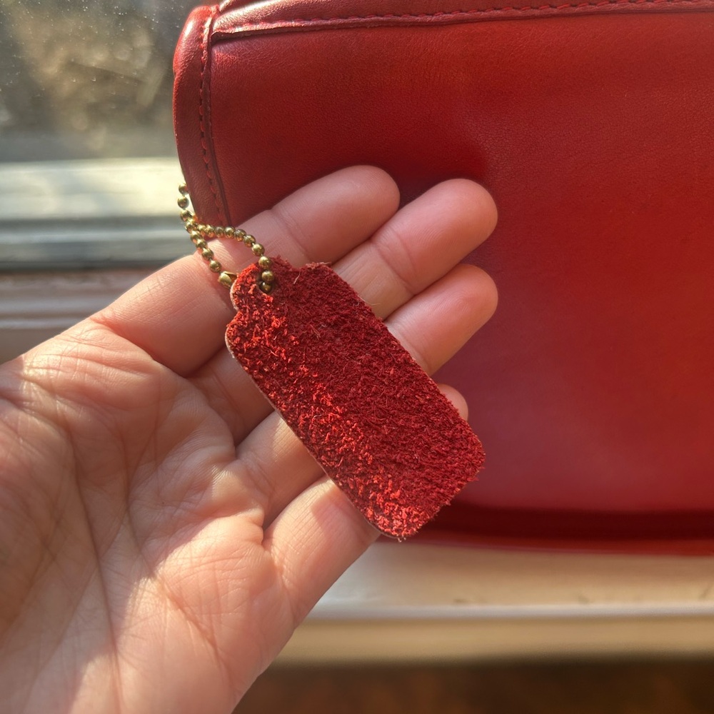 COACH Red Vintage Basic Bag - Picture 6 of 15